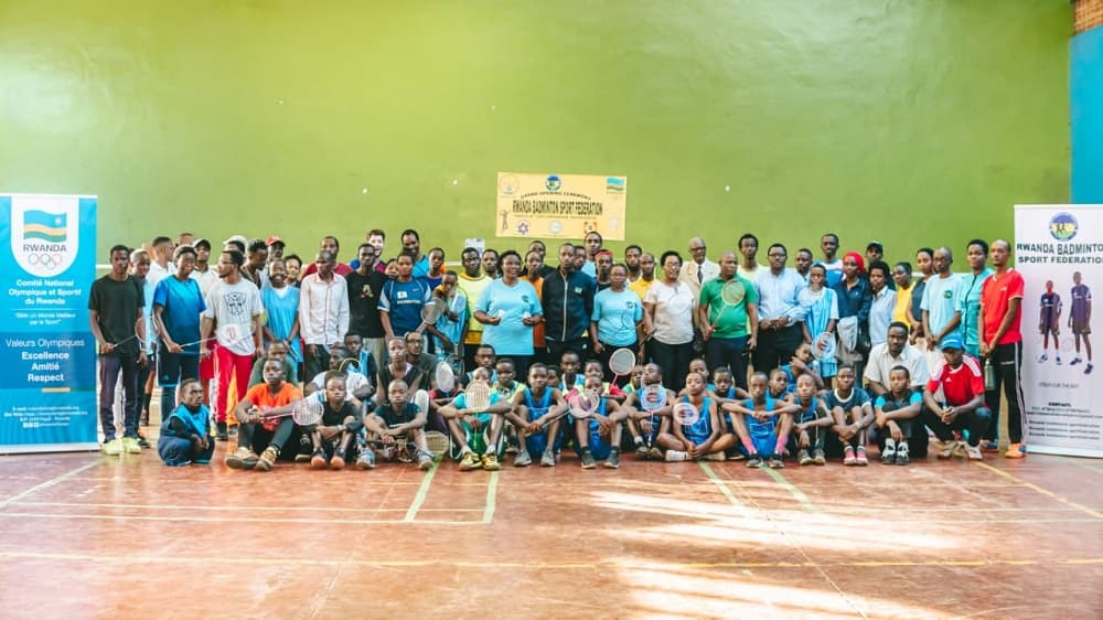 Rwanda Badminton Sports Federation group photo